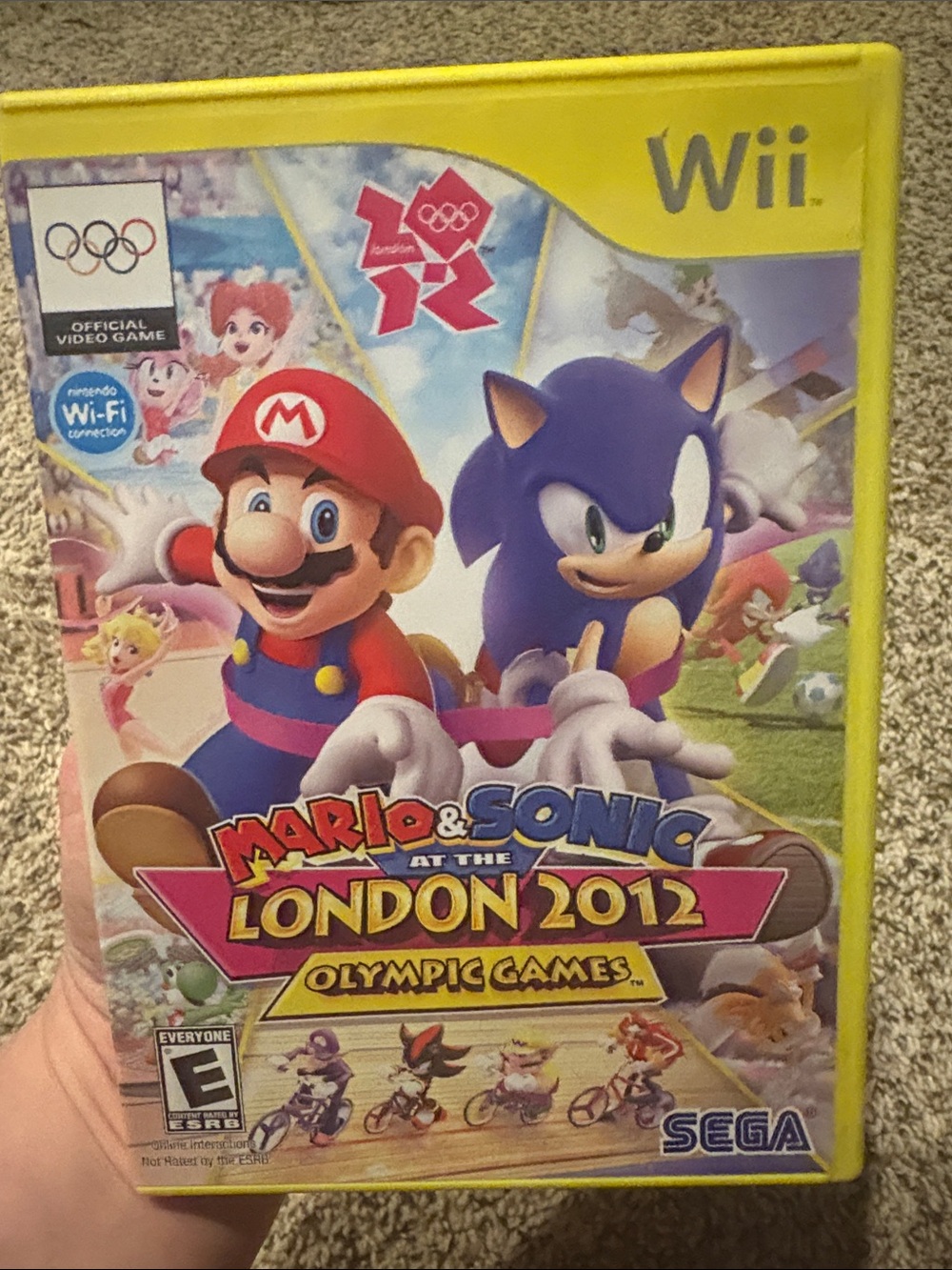 Mario & Sonic at the London 2012 Olympic Games - Yellow Case (Wii)